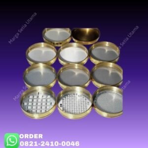 brass round sieve 8 inch, test sieve 8 inch, saringan sieve 8 inch, saringan laboratorium 8 inch, sieve shaker 8 inch, test sieve brass, brass test sieve, saringan agregat, saringan tanah, saringan pasir, sieve mesh 8 inch, analisis gradasi tanah, analisis gradasi agregat, soil testing sieve, aggregate testing sieve ✔ RA-200 A – Sieve 4" | Opening 101,6 mm ✔ RA-201 A – Sieve 3 1/2" | Opening 88,9 mm ✔ RA-202 A – Sieve 3" | Opening 76,2 mm ✔ RA-203 A – Sieve 2 1/2" | Opening 62,5 mm ✔ RA-204 A – Sieve 2" | Opening 50,8 mm ✔ RA-205 A – Sieve 1 3/4" | Opening 44,4 mm ✔ RA-206 A – Sieve 1 1/2" | Opening 38,1 mm ✔ RA-207 A – Sieve 1 1/4" | Opening 31,7 mm ✔ RA-208 A – Sieve 1" | Opening 25,4 mm ✔ RA-209 A – Sieve 7/8" | Opening 22,2 mm ✔ RA-210 A – Sieve 3/4" | Opening 19,0 mm ✔ RA-211 A – Sieve 5/8" | Opening 15,8 mm ✔ RA-212 A – Sieve 1/2" | Opening 12,7 mm ✔ RA-213 A – Sieve 7/16" | Opening 11,1 mm ✔ RA-214 A – Sieve 3/8" | Opening 9,5 mm ✔ RA-215 A – Sieve 5/16" | Opening 7,9 mm ✔ RA-216 A – Sieve 1/4" | Opening 6,3 mm ✔ RA-218 A – Sieve #4 | Opening 4,75 mm ✔ RA-222 A – Sieve #8 | Opening 2,36 mm ✔ RA-223 A – Sieve #10 | Opening 2,00 mm ✔ RA-224 A – Sieve #12 | Opening 1,70 mm ✔ RA-226 A – Sieve #16 | Opening 1,18 mm ✔ RA-228 A – Sieve #20 | Opening 0,850 mm ✔ RA-230 A – Sieve #30 | Opening 0,600 mm ✔ RA-232 A – Sieve #40 | Opening 0,425 mm ✔ RA-234 A – Sieve #50 | Opening 0,300 mm ✔ RA-235 A – Sieve #60 | Opening 0,250 mm ✔ RA-236 A – Sieve #70 | Opening 0,212 mm ✔ RA-237 A – Sieve #80 | Opening 0,180 mm ✔ RA-238 A – Sieve #100 | Opening 0,150 mm ✔ RA-239 A – Sieve #120 | Opening 0,125 mm ✔ RA-240 A – Sieve #140 | Opening 0,106 mm ✔ RA-241 A – Sieve #170 | Opening 0,090 mm ✔ RA-242 A – Sieve #200 | Opening 0,075 mm