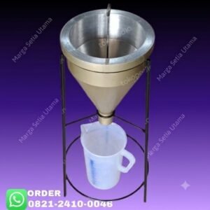 Grout Flow Cone Viscometer, Flow Cone Grout, Cement Grout Flow Cone, Grout Flow Test, Flow Cone ASTM C939, Alat Uji Grout, Cement Slurry Flow Cone, Grout Testing Equipment, Flow Cone Semen, Viskometer Grout, Grout Flow Time Tester, Cement Flow Cone, Alat Uji Semen Cair, Grouting Test Equipment, Jual Grout Flow Cone Indonesia Grout Flow Cone Viscometer Semen untuk mengukur flow time dan viskositas cement grout, mortar cair, serta cement slurry. Dilengkapi flow cone presisi, ring stand, wadah 2 liter, level indicator, dan stopwatch. Cocok untuk laboratorium teknik sipil, QC, dan proyek konstruksi.marga setia, marga setia utama, Tpl.082124100046 toko alat uji, alat uji jakarta, alat teknik sipil, alat teknik sipil jakarta, distributor alat laboratorium sipil, laboratorium uji tanah, lab uji tanah, alat uji beton, lab uji beton, alat uji beton murah, alat uji aspal, lab uji aspal, alat uji aspal jalan, lab uji batuan, lab uji semen, alat uji batuan, uji batuan dan agregat, agregat, alat uji semen, alat survey, theodolite, teodolit, digital theodolite, total station, total tation, waterpass, automatic level, gps geodetik, gnss receiver, instrumen flir, cordex, armadex, kamera explosion proof, camera explosionproof, lutron, fluke, leica, proceq, jual total station jakarta, harga theodolite digital, automatic level waterpass, gps geodetik murah, distributor flir indonesia, cordex armadex camera, lutron fluke original, leica disto jakarta, proceq concrete hammer, alat laboratorium konstruksi indonesia